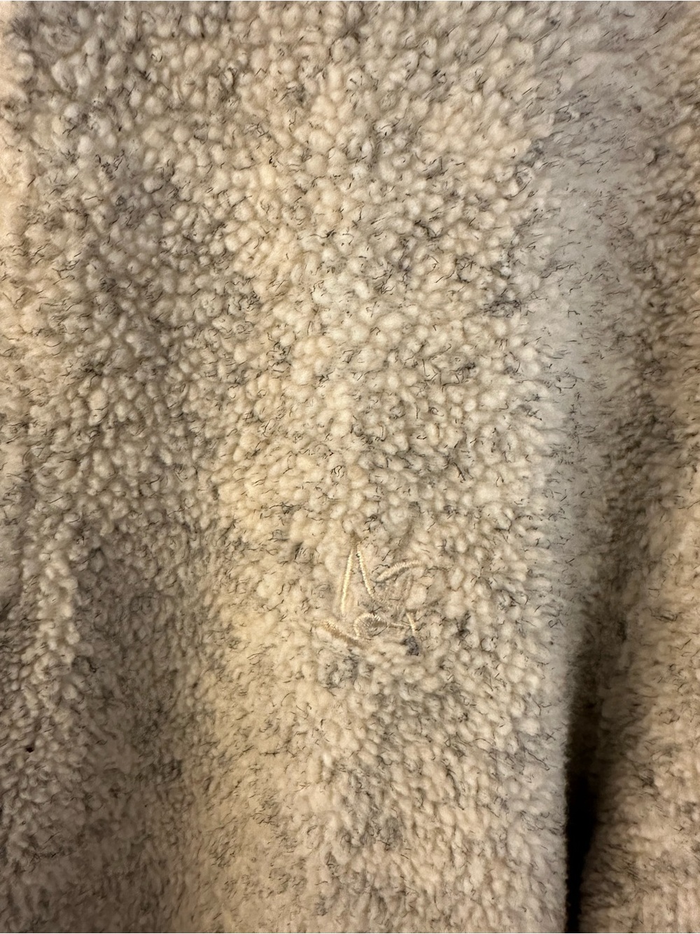 Vintage Northern Reflections Women's Beige Sherpa Half-Zip Pullover - Picture 2 of 4